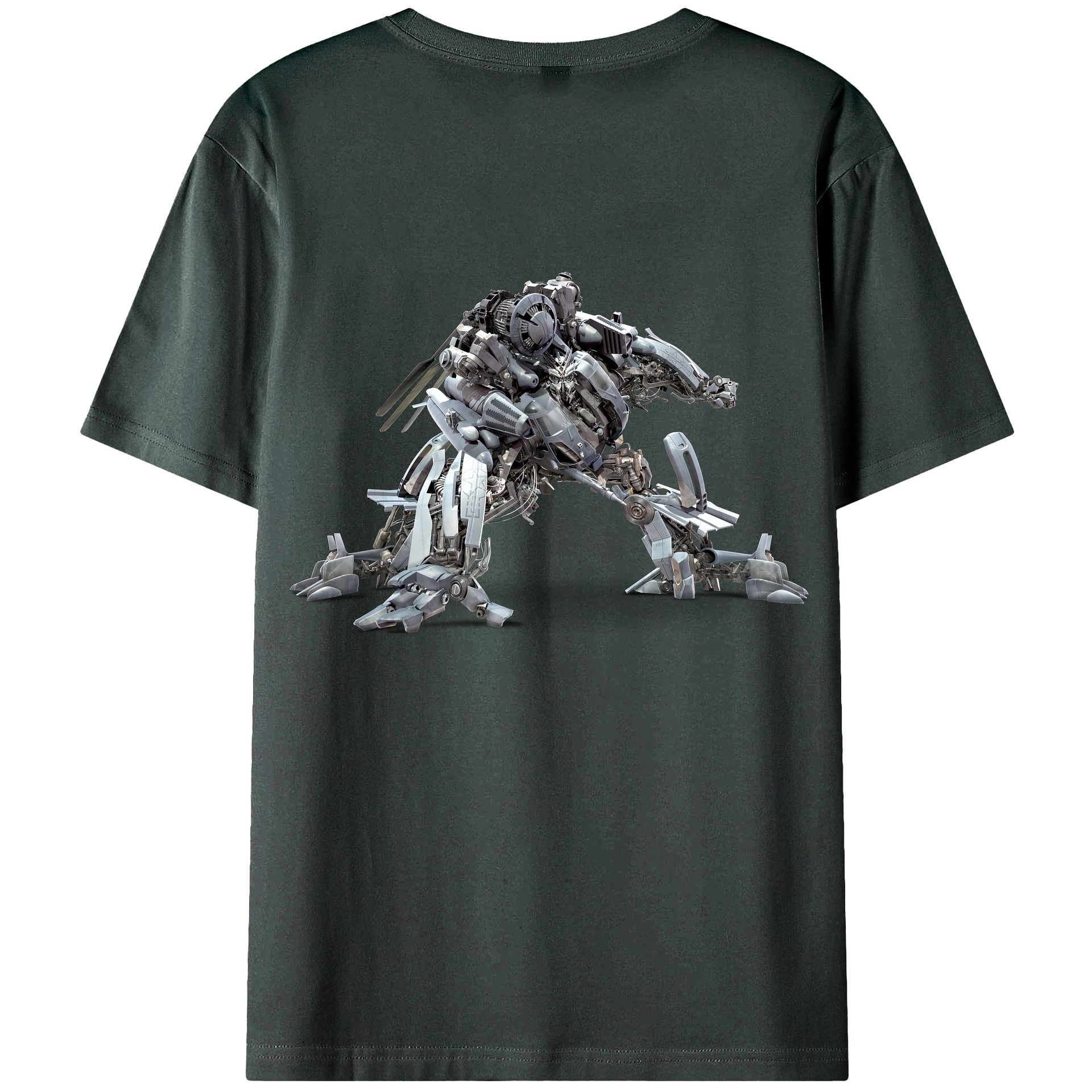 （画像用） Transformers トランスフォーマー 綿100％ メンズ半袖Tシャツ（バックプリント） 通気性